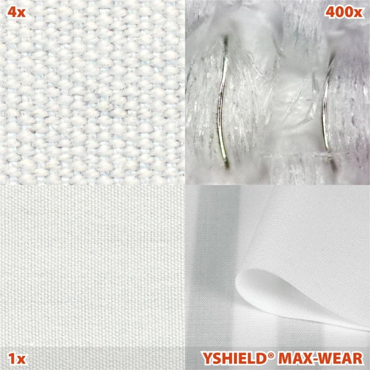 MAX-WEAR - Tkanina chroniąca przed promieniowaniem elektromagnetycznym - struktura