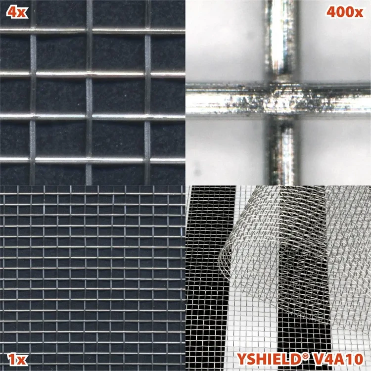 YShield V4A10 - siatka ekranująca PEM - powiększenie